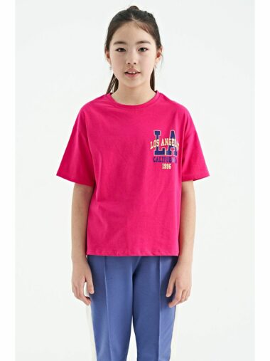 تی شرت دخترانه TOMMYLIFE کد  T13KG-75127 - 18686