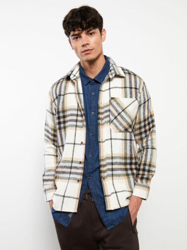 کت پیراهن مردانه LCW Casual کد  W25475Z8 - LKQ