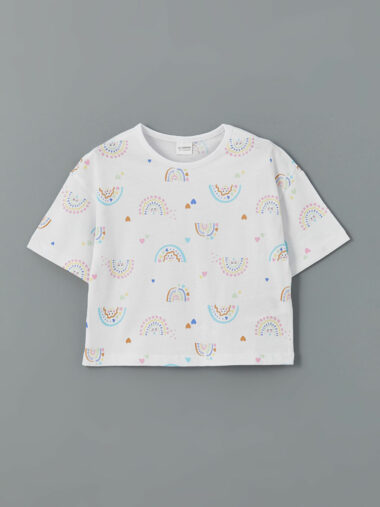 بالا تنه پیژامه دخترانه LCW Kids کد  S5CD82Z1 - LU8