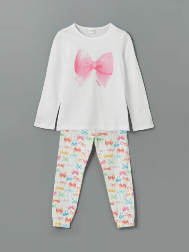ست پیژامه دخترانه LCW Kids کد  S5NO53Z4 - Q6K