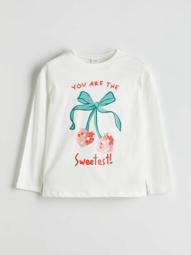 بالا تنه پیژامه دخترانه LCW Kids کد  S5NO15Z4 - FDU