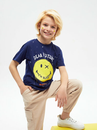 تی شرت پسرانه SmileyWorld کد  S3IY60Z4