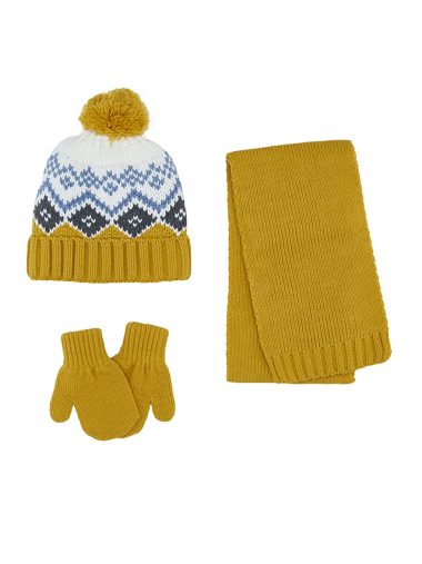 ست شال گردن و کلاه و دستکش  پانچو