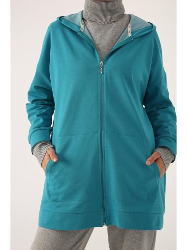 سویشرت زیپ دار  آل دی