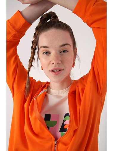 سویشرت زیپ دار  آل دی