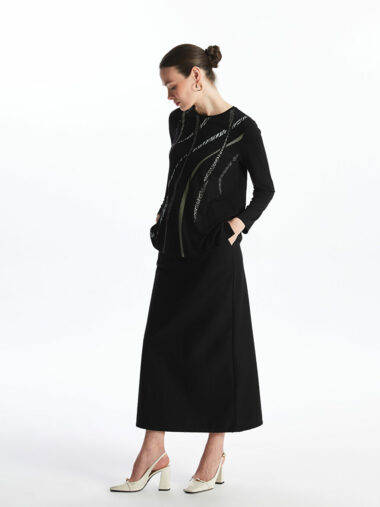 دامن جین زنانه LCW Grace کد  W3BN04Z8