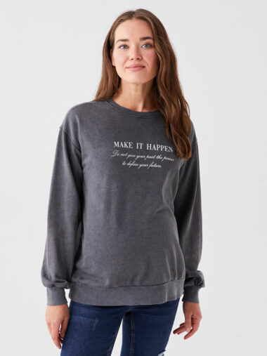 سویشرت زنانه LCWAIKIKI Maternity کد  W3DB17Z8