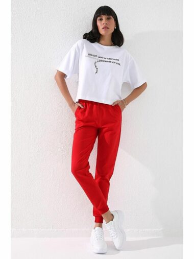 دویدن پایین تنه گرمکن ورزشی زنانه TOMMYLIFE کد  T07BY-94561